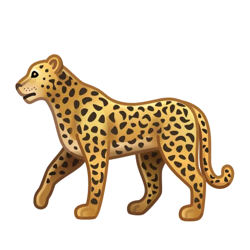 Telegram leopard emoji image