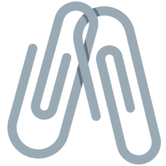 Twitter linked paperclips emoji image