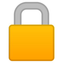 Google lock emoji image