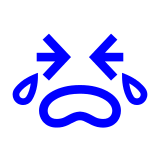 Docomo loudly crying face emoji image
