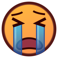 Emojidex loudly crying face emoji image