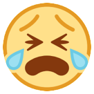 HTC loudly crying face emoji image