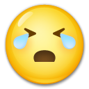 LG loudly crying face emoji image