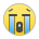 Sony Playstation loudly crying face emoji image