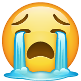 Whatsapp loudly crying face emoji image