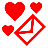 Docomo love letter emoji image