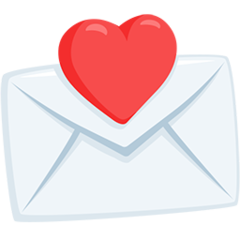 Facebook Messenger love letter emoji image