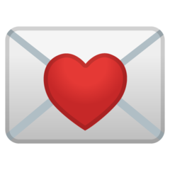 Google love letter emoji image
