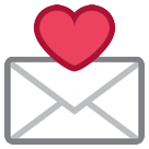HTC love letter emoji image