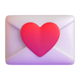Microsoft Teams love letter emoji image