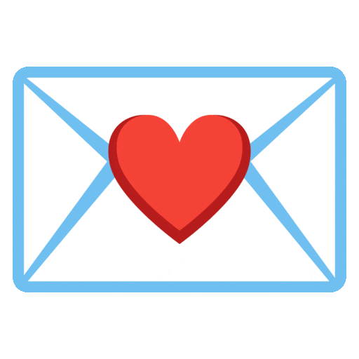Noto Emoji Animation love letter emoji image
