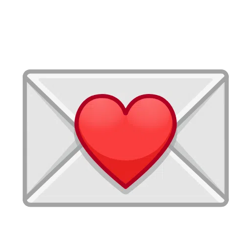 Telegram love letter emoji image