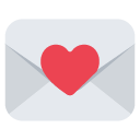 Toss love letter emoji image