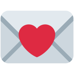 Twitter love letter emoji image