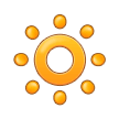 Samsung low brightness symbol emoji image