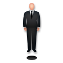 LG man in business suit levitating emoji image