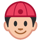 HTC man with gua pi mao emoji image