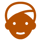 au by KDDI man with turban emoji image