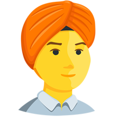 Facebook Messenger man with turban emoji image