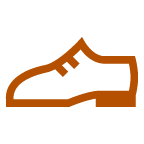 au by KDDI mans shoe emoji image