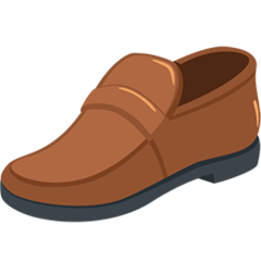 Facebook Messenger mans shoe emoji image