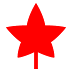 au by KDDI maple leaf emoji image