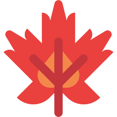 Skype maple leaf emoji image