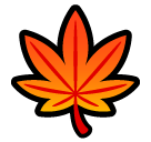 SoftBank maple leaf emoji image