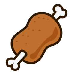 Emojidex meat on bone emoji image
