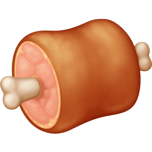 Facebook meat on bone emoji image