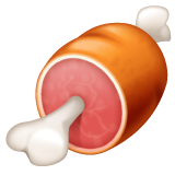 Whatsapp meat on bone emoji image