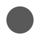 Docomo medium black circle emoji image