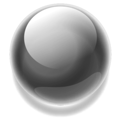 Emojidex medium black circle emoji image