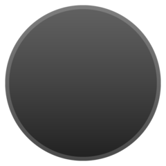 Google medium black circle emoji image