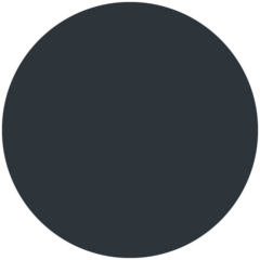 Twitter medium black circle emoji image