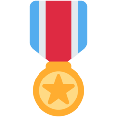 Twitter military medal emoji image