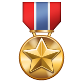 Whatsapp military medal emoji image
