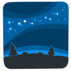 Facebook Messenger milky way emoji image