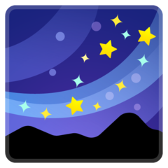 Google milky way emoji image