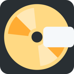 Twitter minidisc emoji image