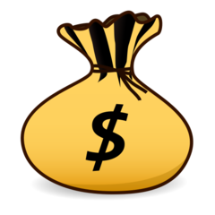 Emojidex money bag emoji image