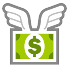 HTC money with wings emoji image