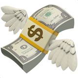 IOS/Apple money with wings emoji image