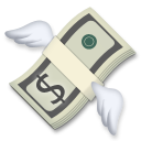 LG money with wings emoji image