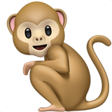 IOS/Apple monkey emoji image