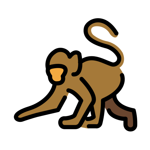 Openmoji monkey emoji image