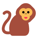 Toss monkey emoji image