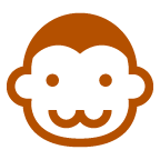 au by KDDI monkey face emoji image