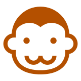 Docomo monkey face emoji image