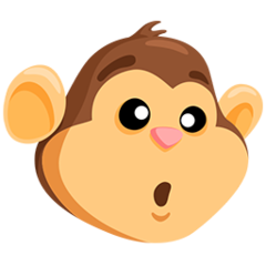 Facebook Messenger monkey face emoji image